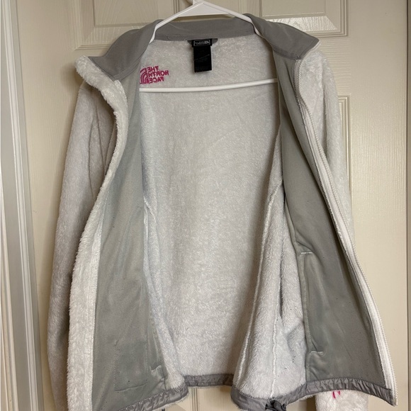 The North Face White Osito Fuzzy Jacket Breast Cancer Awareness Edition Medium - Picture 7 of 8